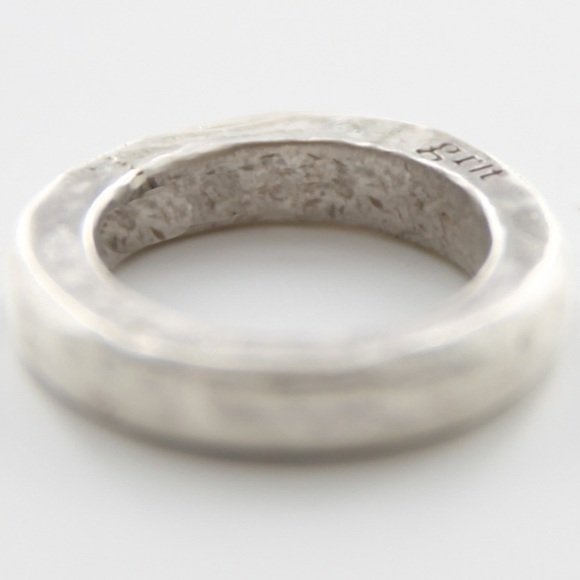 2 rings  - Our new signature sterling unisex GRIT rustic… - Picture 9 of 16